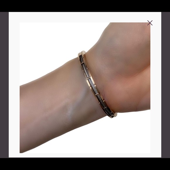 Charriol BANGLE FOREVER SLIM SVART large - Picture 1 of 9